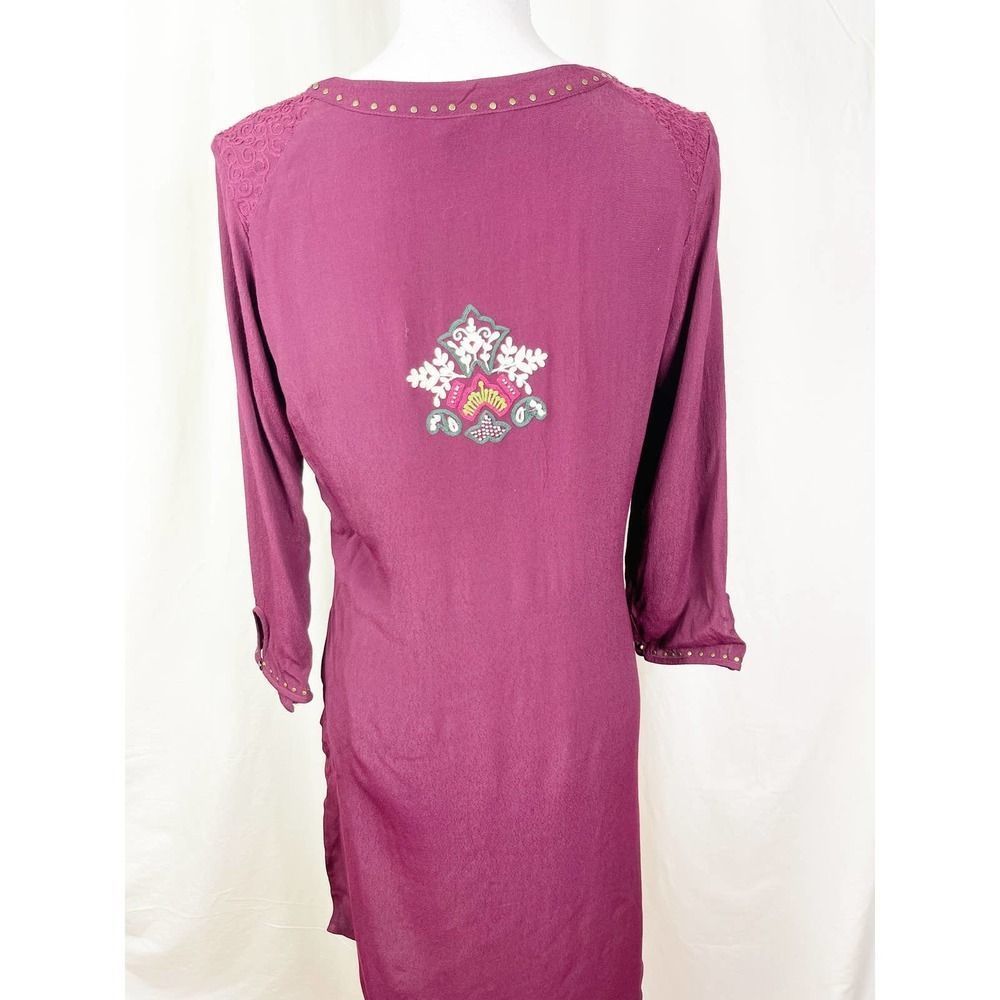 Lakshita Indian Khurti - Boho Bohemian Tunic - Embroidered Dress - Size Small - Picture 4 of 7